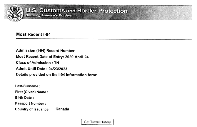 CBP Stampless entry and Electronic I-94 Issuance
