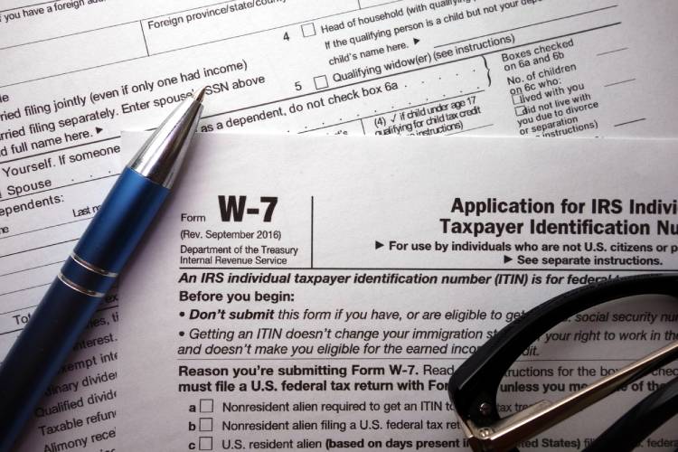 IRS Form W-7 ITIN