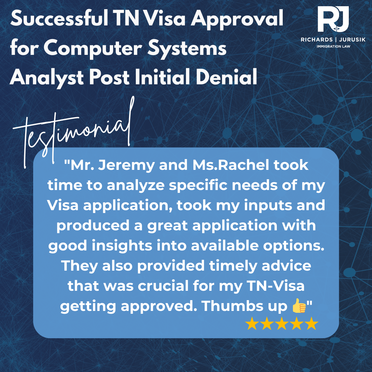 Successful TN Visa Approval for Computer Systems Analyst Post Initial Denial