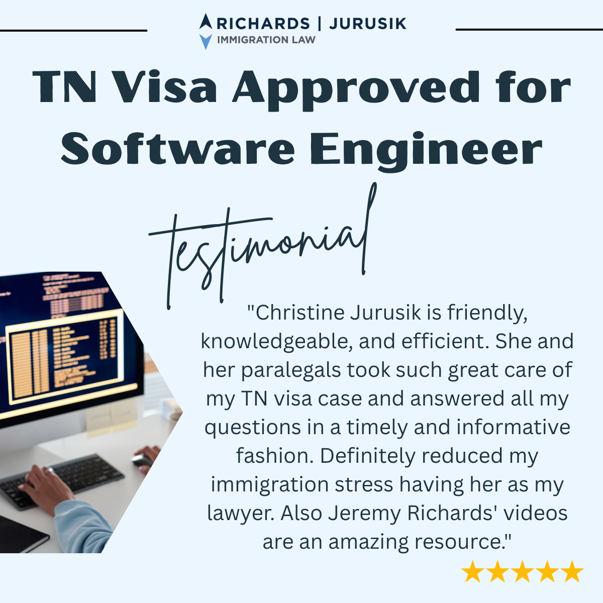 TN Visa Approved for Software Engineer
