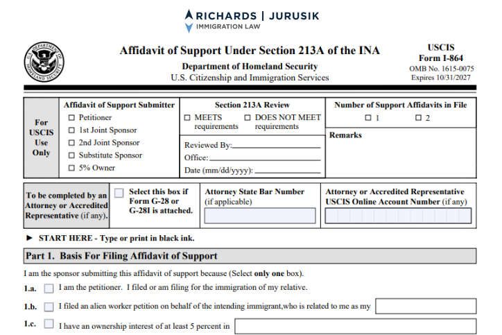 2025 Poverty Guidelines for Form I864: Income Requirements