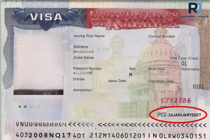 What Is the PED (Petition End Date) Listed on My Visa?
