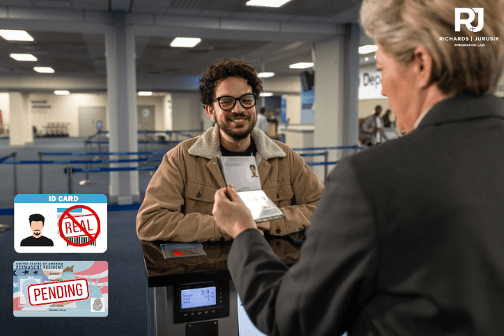 Travel with a Pending Green Card and No REAL ID