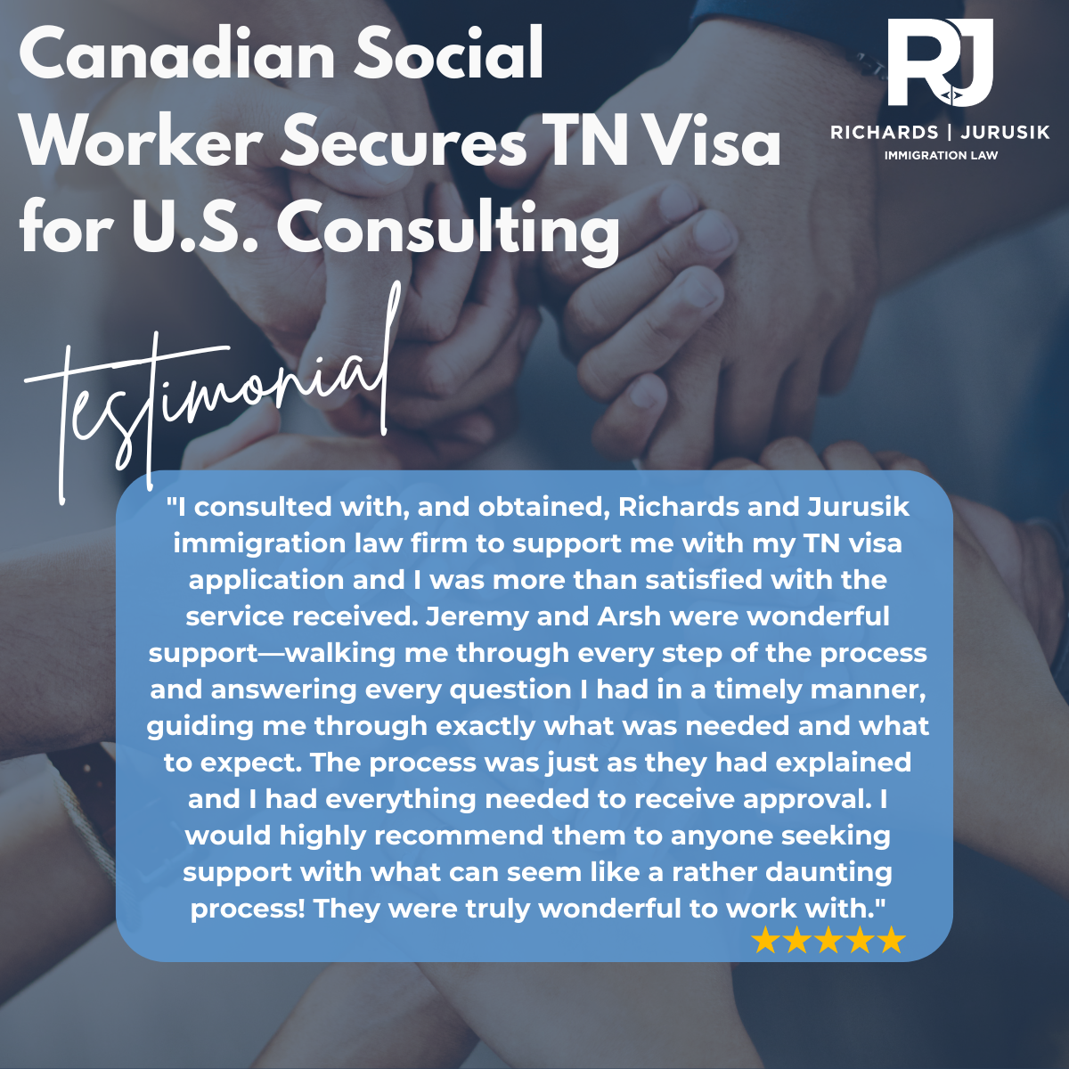 Canadian Social Worker Secures TN Visa for U.S. Consulting