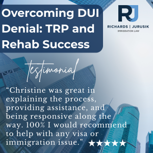 Overcoming DUI Denial: TRP and Rehab Success