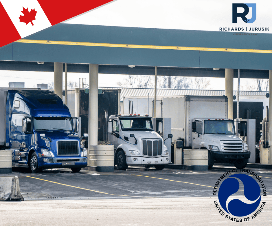 New DOT Rule Impacts Canadian Truck Drivers (L-1/E-2)