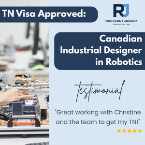 TN Visa Approved: Canadian Industrial Designer in Robotics