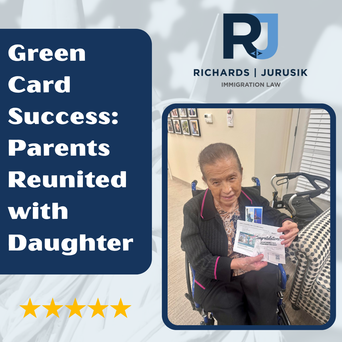 Green Card Success: Parents Reunited with Daughter