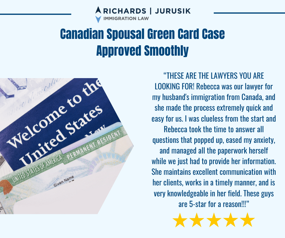 Canadian Spousal Green Card Case Approved Smoothly
