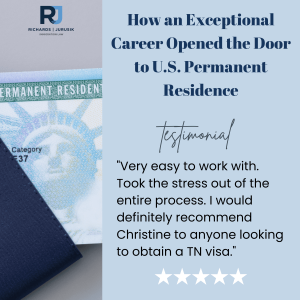 How an Exceptional Career Opened the Door to U.S. Permanent Residence
